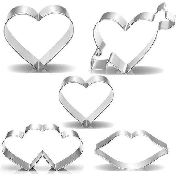 Valentine's Day Heart Cookie Cutter Set - 11 pcs - Picture 5 of 10